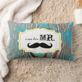 Rectangle Je suis elle M. Old Wood Coussin de moustache (Couverture)