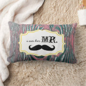Rectangle Je suis elle M. Old Wood Mauve Coussin de Moustach (Couverture)