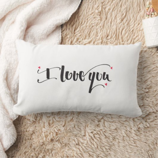 Rectangle Je t'aime coussin (Couverture)