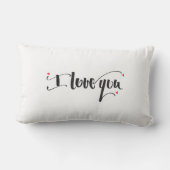 Rectangle Je t'aime coussin (Verso)