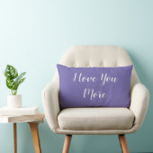 Rectangle Je T'Aime Plus Coussin Violet (Chaise)