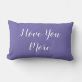 Rectangle Je T'Aime Plus Coussin Violet (Recto)