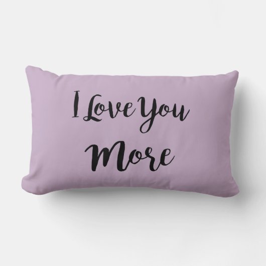 Rectangle Je T'Aime Plus Coussin Violet (Recto)