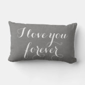 Rectangle Je t'aime pour toujours coussin sur la toile de (Verso)