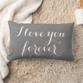 Rectangle Je t'aime pour toujours coussin sur la toile de (Couverture)