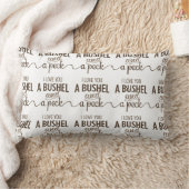 RECTANGLE **JE T'AIME UN BUSHEL ET UN PECK" COUSSIN D'AMOUR (Couverture)