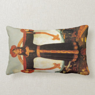 Rectangle Jésus Christ le Roi Les Seigneurs Prière Coussin