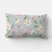 Rectangle Joli Coussin de Lancement Floral (Verso)
