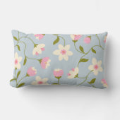 Rectangle Joli Coussin de Lancement Floral (Recto)