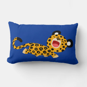 Rectangle Joli Coussin Leopard Facétieux Cartoon