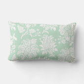 Rectangle Jolie Mint Green Damask Coussin (Verso)