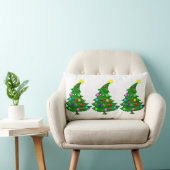 RECTANGLE **JOYEUX ARBRES DE NOËL** COUSSIN DE NOËL (Chaise)
