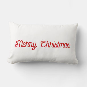 Rectangle Joyeux Noël minimaliste ou ajouter votre Coussin d
