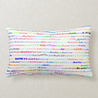 Rectangle Katie Text Design II Lumbar Coussin