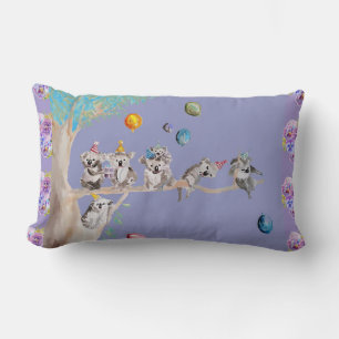 Rectangle Koala Anniversaire Cute Koalas Enfants Coussin pou