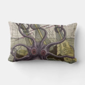 Rectangle Kraken/poulpe Eatting un coussin lombaire de (Verso)