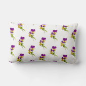 Rectangle "La fête du Pansy" sur un Coussin Lumbar (I) (Verso)