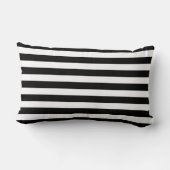 Rectangle La naissance détaille le coussin blanc noir - bébé (Verso)