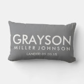 Rectangle La naissance personnalisée détaille le coussin (Verso)