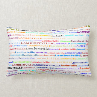 Rectangle Lambertville Text Design II Lumbar Coussin