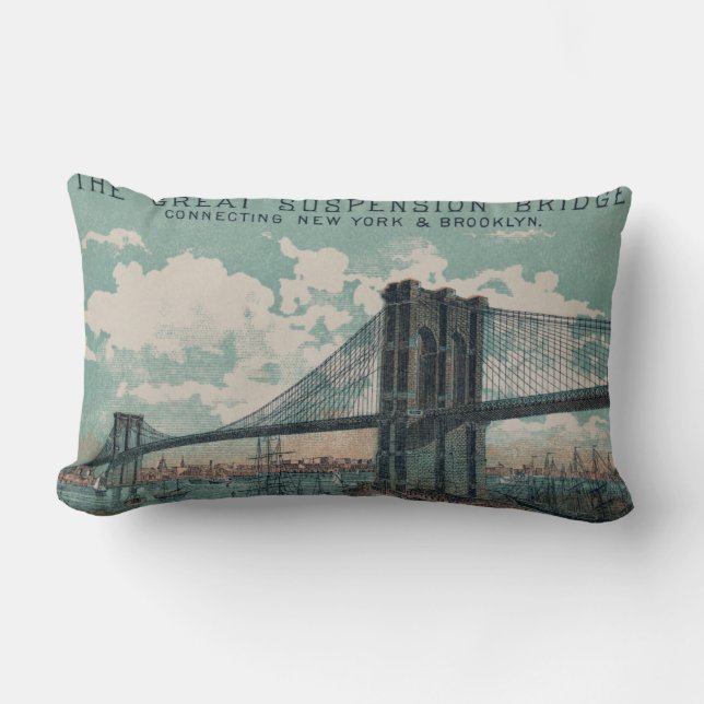Rectangle Le grand Coussin Lumbar du pont de suspension (Recto)
