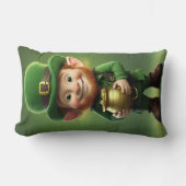 Rectangle Leprechaun et Pot de Coussin Lumbar or (Recto)