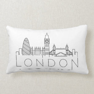 Rectangle Les monuments de Londres Coussin Lumbar Skyline