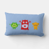 Rectangle Les petits monstres ont personnalisé le coussin (Verso)