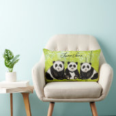 Rectangle Les Trois Pandas | Coussin (Chaise)