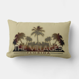 Rectangle Les Villages Florida palm coussin