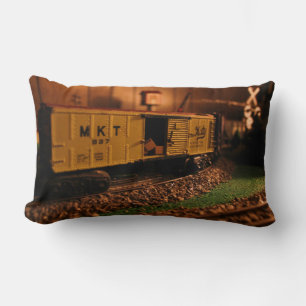 Rectangle Lionel Train Scène - Boxcar ouvert - Coussin