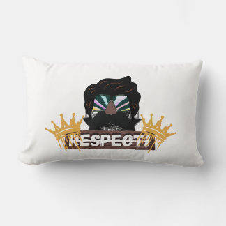 Rectangle Logo DJ élégant Lumbar Coussin - Décor moderne