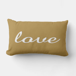 Rectangle Love Lumbar Coussin III
