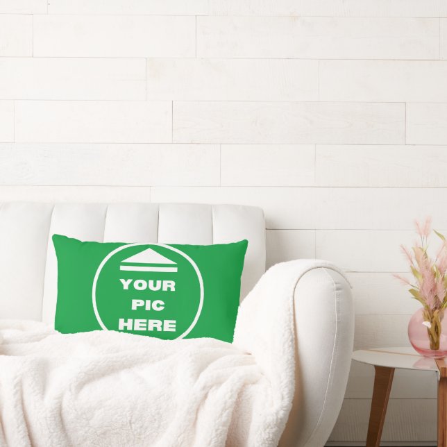 Rectangle Lumbar Coussin 13" x 21" - Ajouter votre image (Canapé)