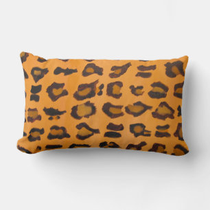 Rectangle Lumbar Coussin Chic Leopard-Print Animal-Print