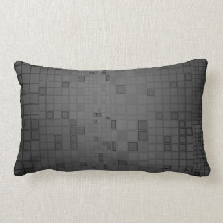 Rectangle Lumbar de coussin de mosaïque de charbon de bois