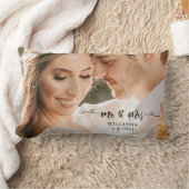 Rectangle M. et Mme Mariage Couple Coussin (Couverture)