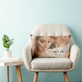 Rectangle M. et Mme Mariage Couple Coussin (Chaise)