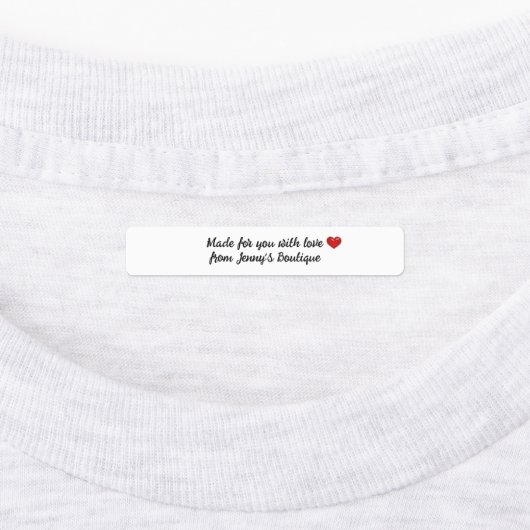 Rectangle maigre fer sur étiquettes blancs (Apposé)