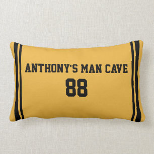 Rectangle Man Cave Coussin sportif personnalisable