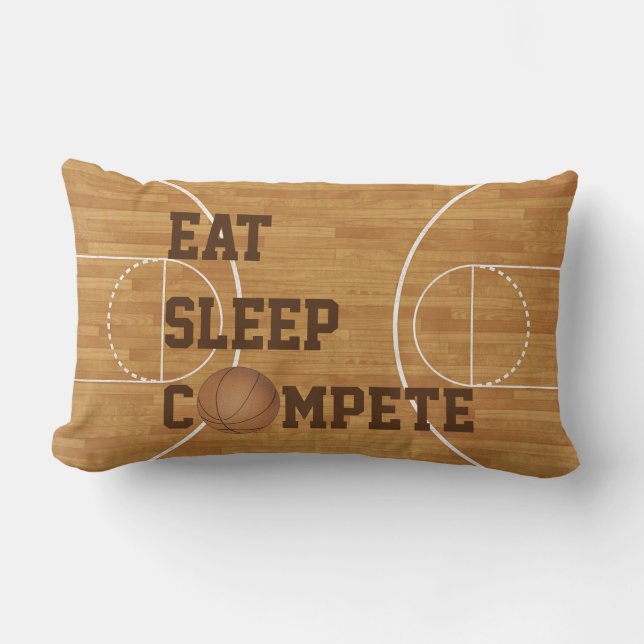 Rectangle Mangez le sommeil concurrencent coussin de terrain (Recto)