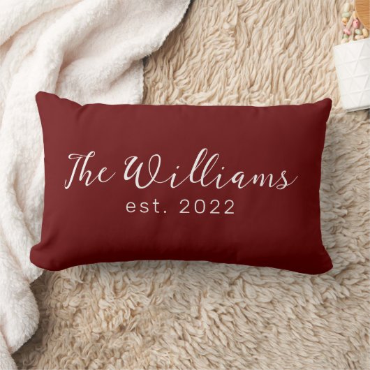 Rectangle Mariage Bourgogne, nuptiale, Coussin cadeau Fiança (Couverture)