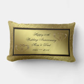 Rectangle Mariage classique Anniversaire Lumbar Coussin (Recto)