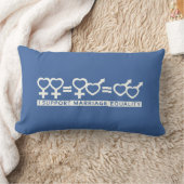 Rectangle Mariage Égalité / One Love coussin personnalisé (Couverture)