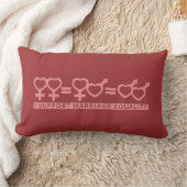 Rectangle Mariage Égalité / One Love coussin personnalisé (Couverture)