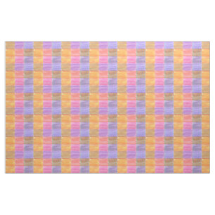 Rectangle Mélange Orange Rose Purple Tissu