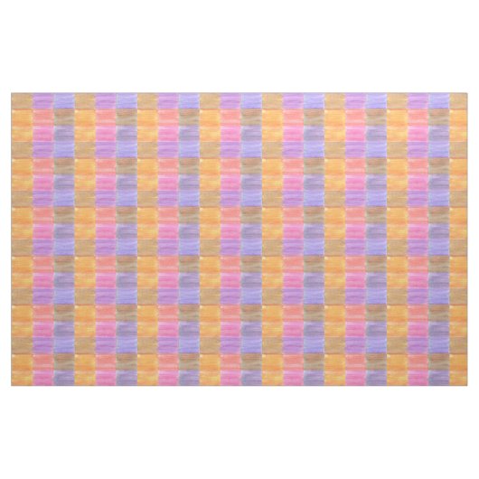 Rectangle Mélange Orange Rose Purple Tissu (Fat Quarter)