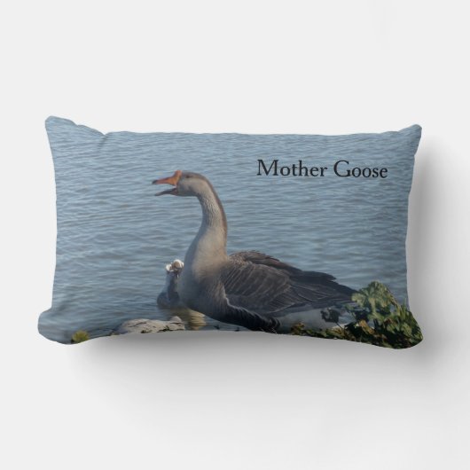 Rectangle Mère Goose est au travail, Coussin de bébé pour in (Recto)