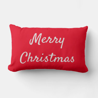 Rectangle MERRY CHRISTMAS lumbar coussin