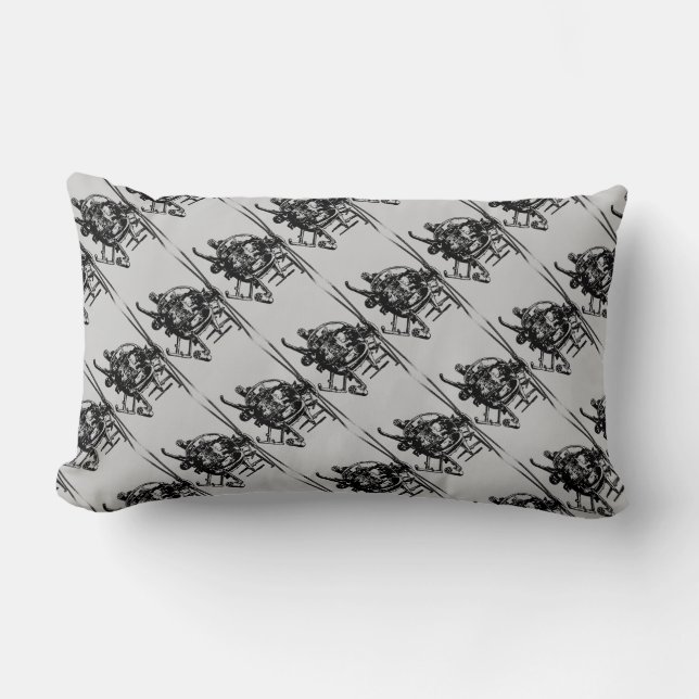 Rectangle MH-6 Petit Coussin Lumbar en polyester pour oiseau (Recto)